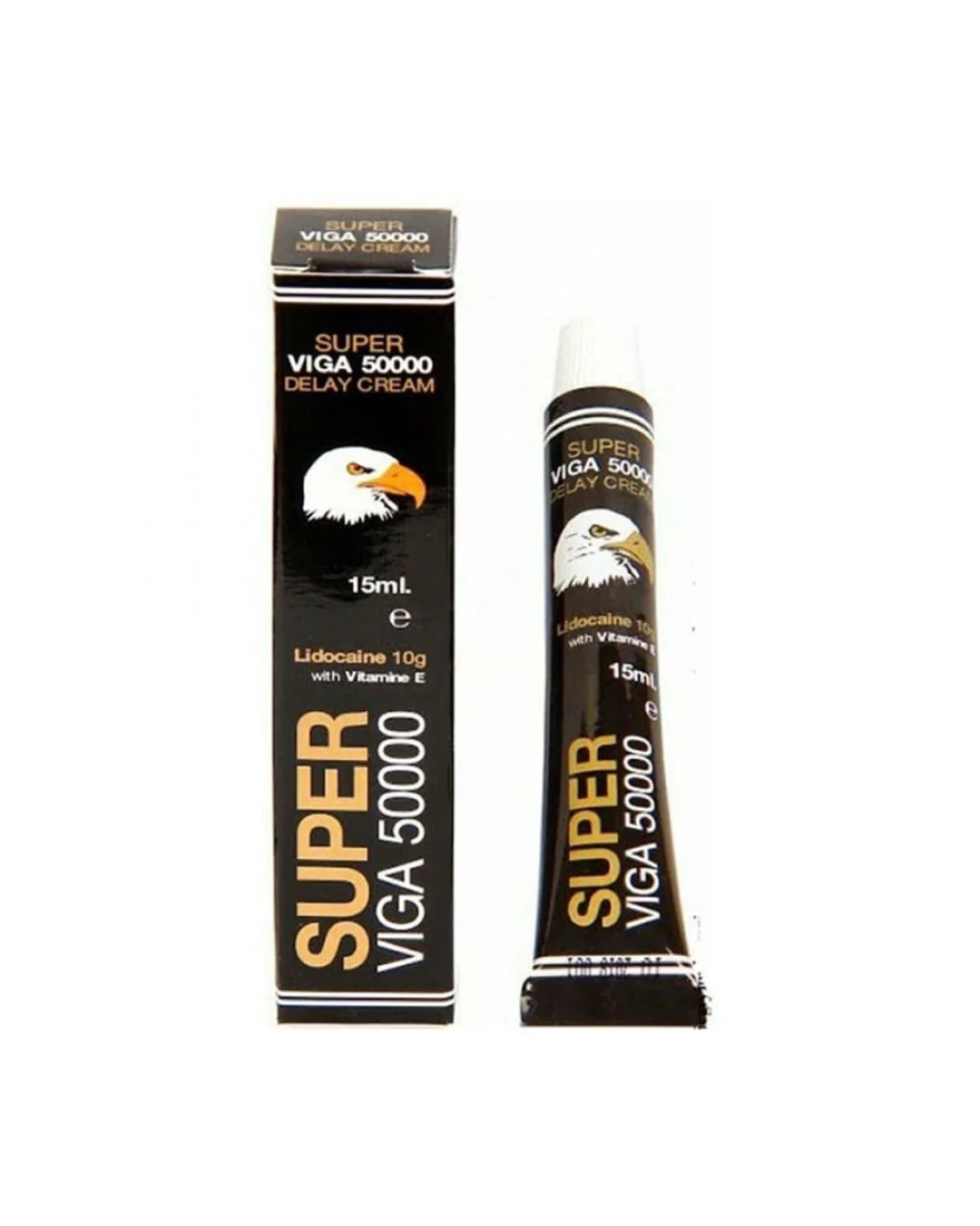 Super Viga 50000 Creme Retardante com Vitamina E - Aumenta a Resistência e Prolonga o Prazer, 15ml